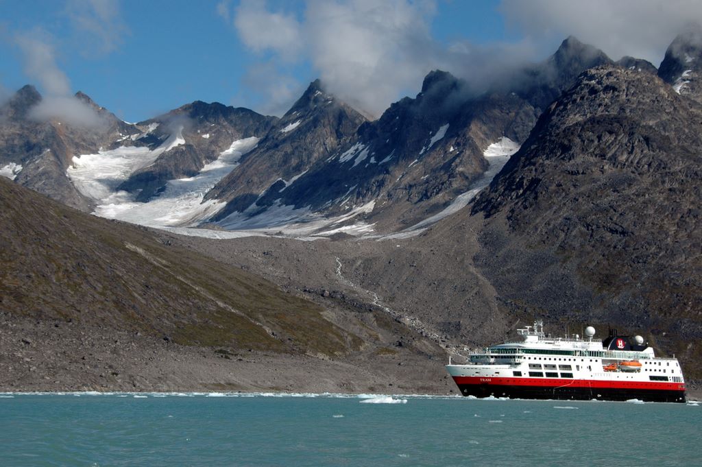 Die MS FRAM im Evighedsfjord