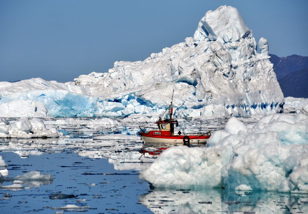 Eisberge vor Narsaq, Grönland