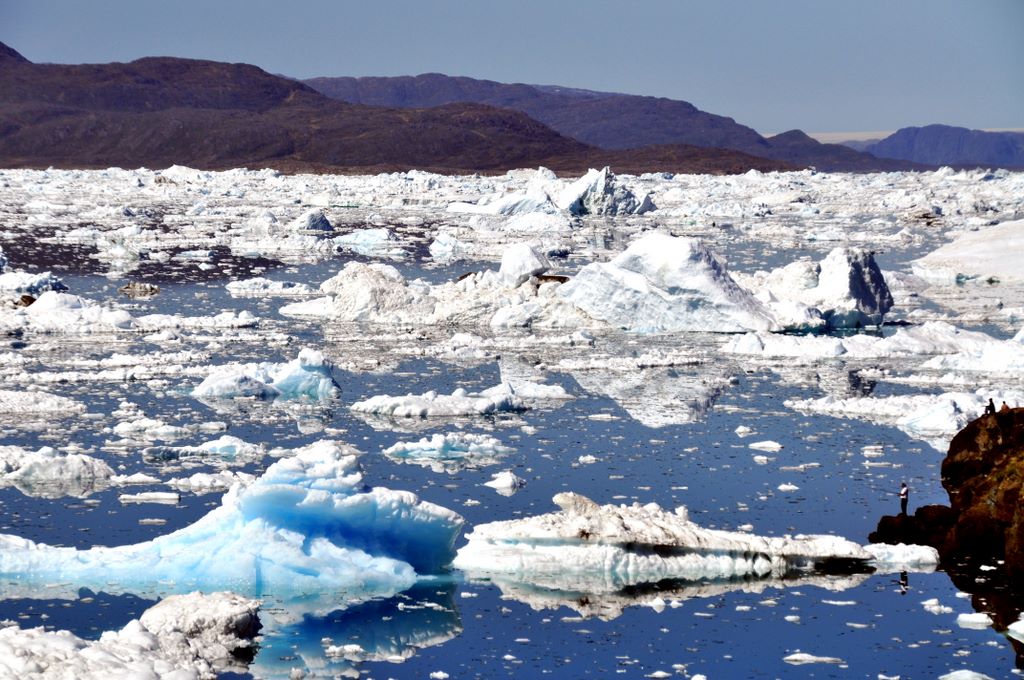 Eisberge vor Narsaq, Grönland