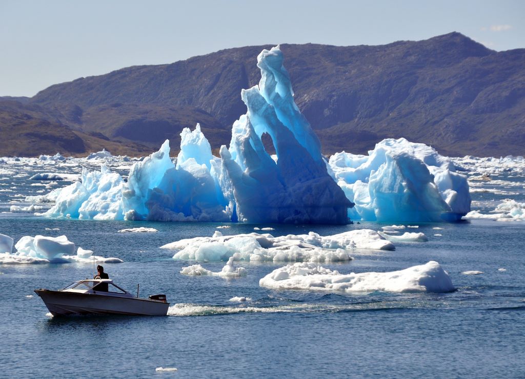 Eisberge vor Narsaq