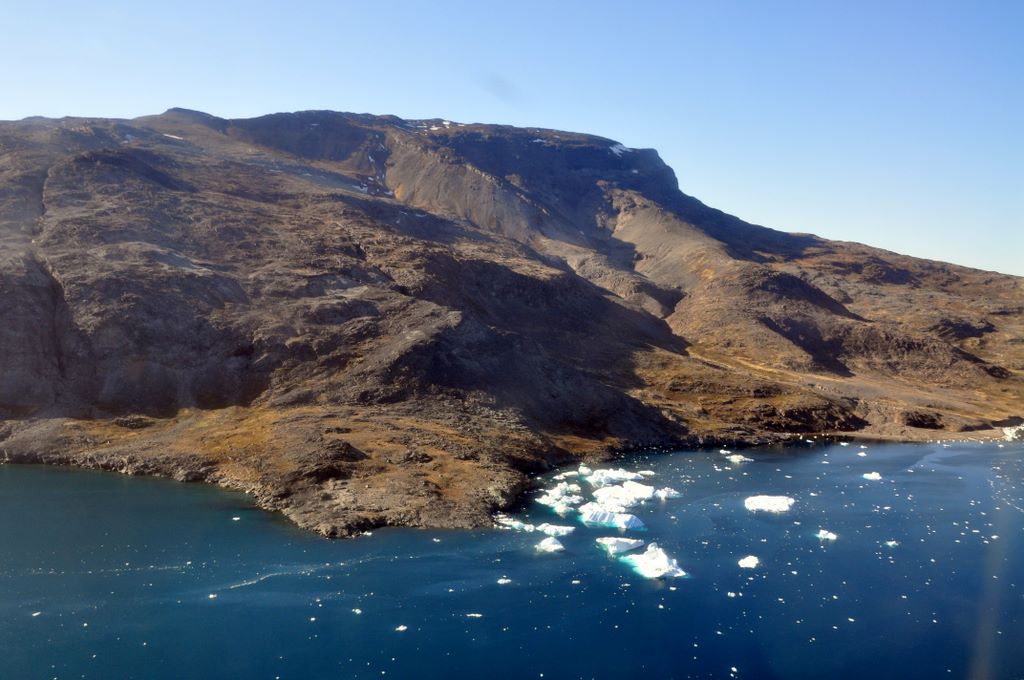 Blick aus dem Hubschrauber