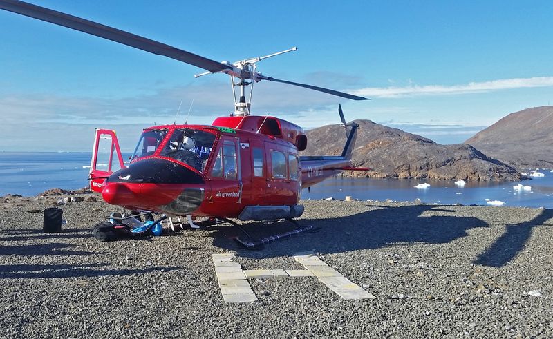 Der Heliport von Nuussuaq