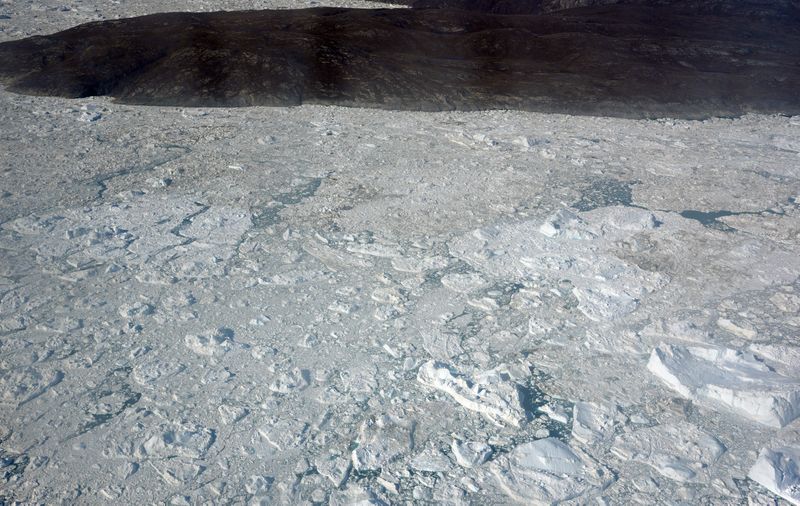 Flug über den Eisfjord von Ilulissat