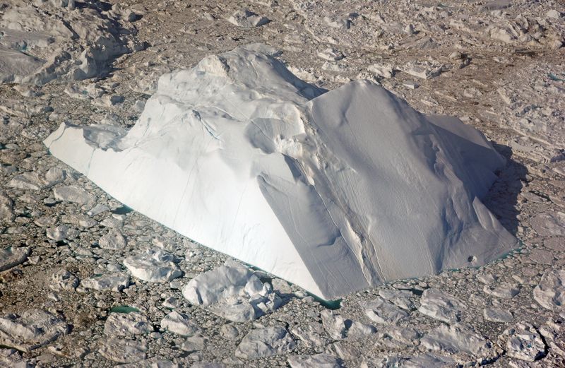 Flug über den Eisfjord von Ilulissat