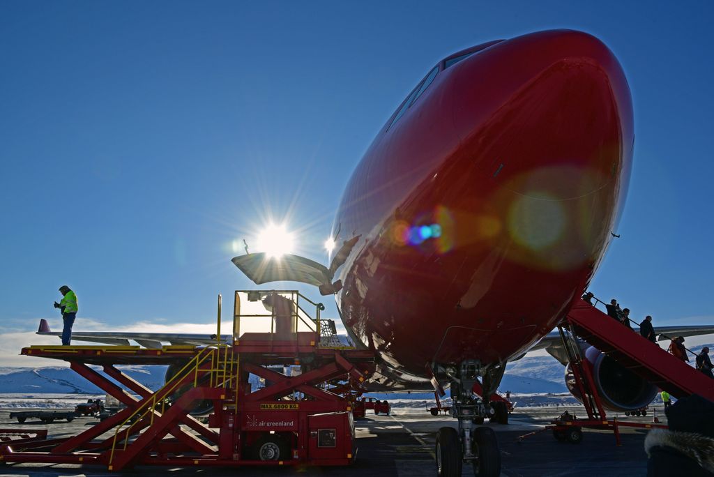 Air Greenland A330 in Kangerlussuaq