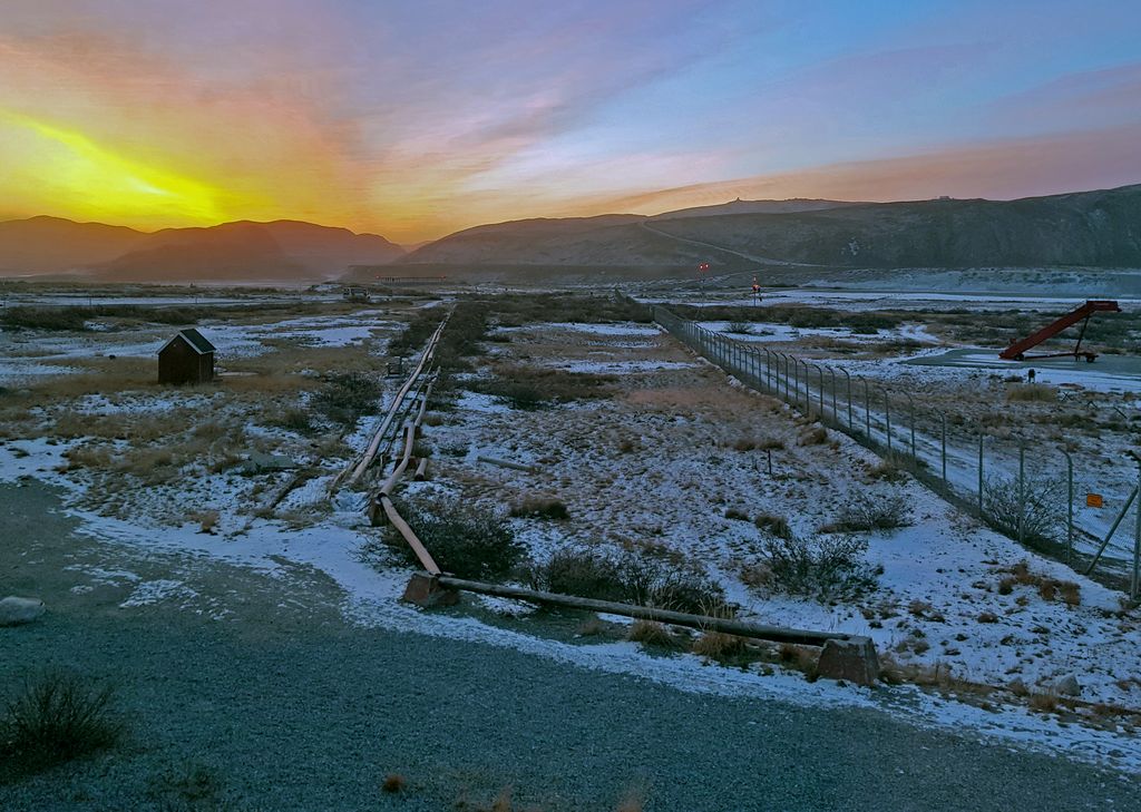 Sonnenaufgang, Flughafen Kangerlussuaq