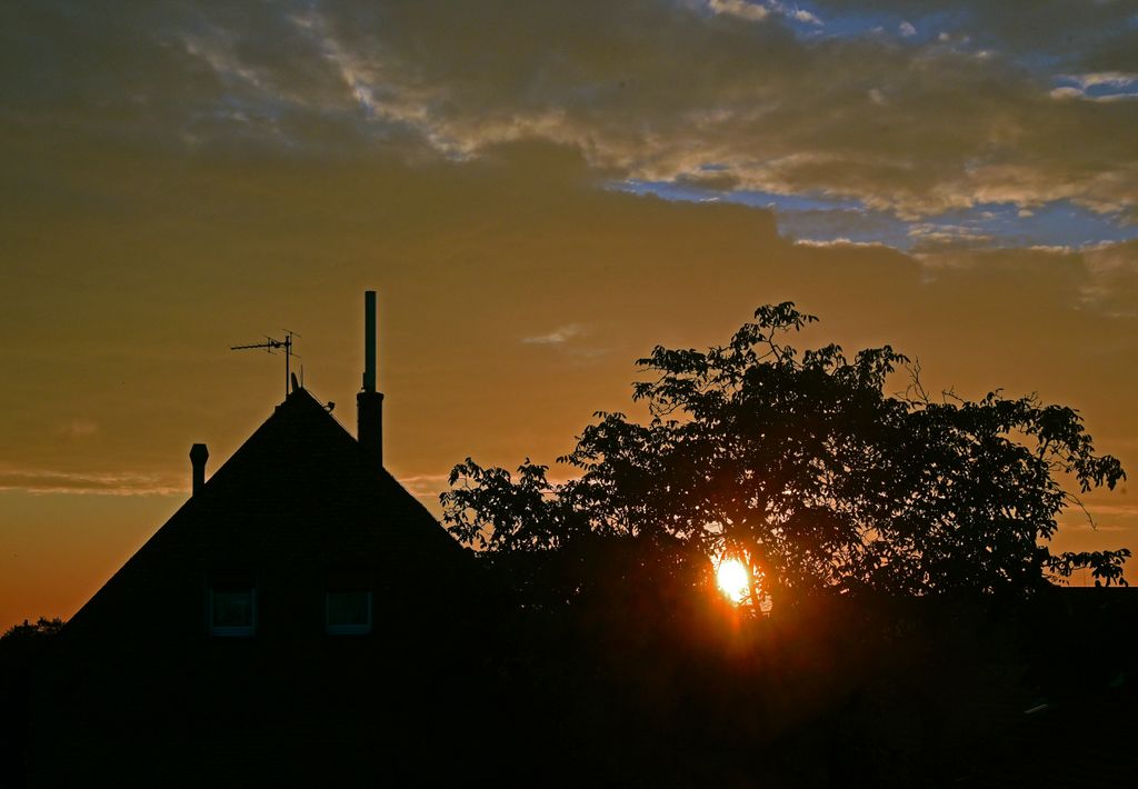 Sonnenaufgang im Rhein-Main-Gebiet
