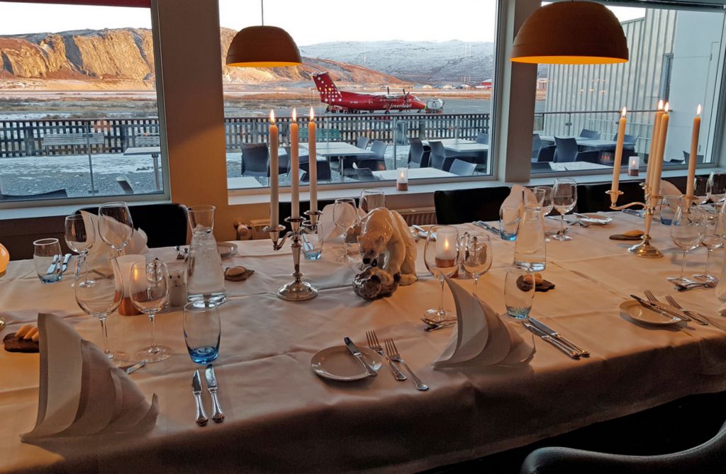 Das Restaurant im Flughafen Kangerlussuaq