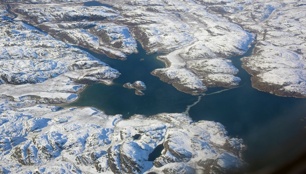 Auf dem Flug von Nuuk nach Kangerlussuaq