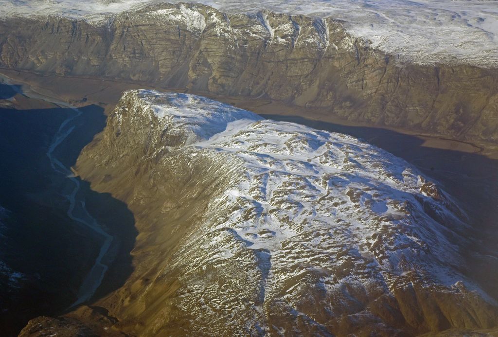Auf dem Flug von Nuuk nach Kangerlussuaq