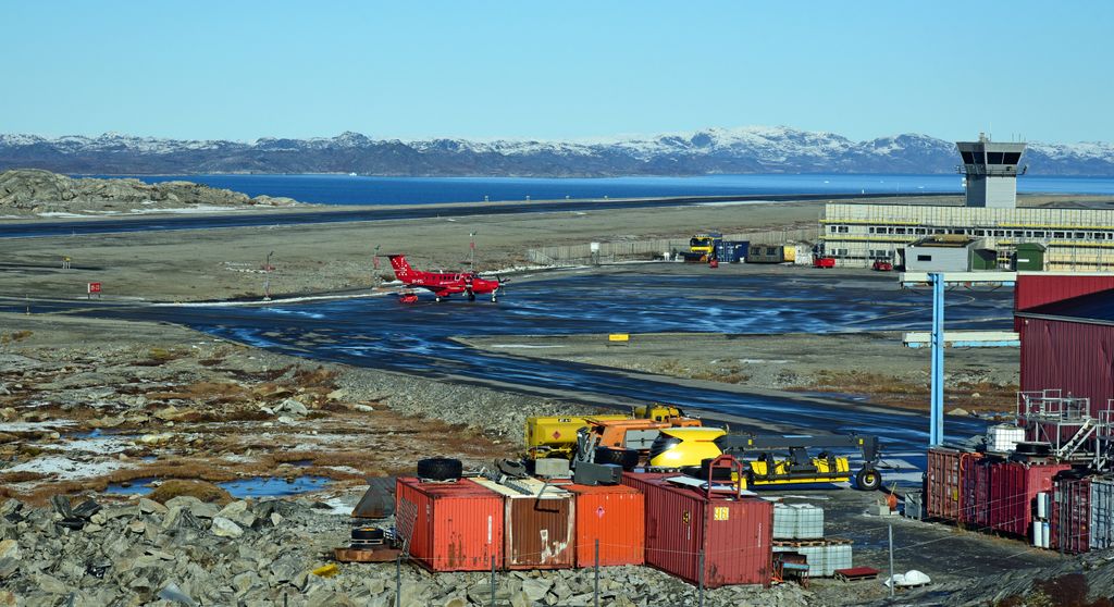 Der Flughafen von Nuuk