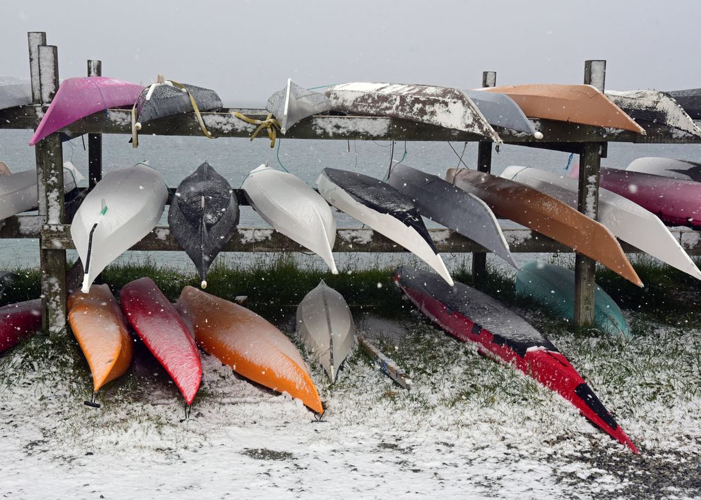 Kajaks im Tiefschlaf, Nuuk