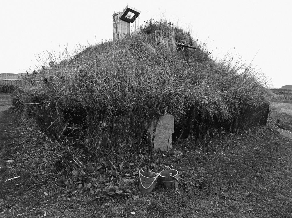 Ein Haus in Grassoden-Bauweise in L‘Anse aux Meadows