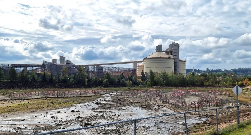 Eine Fabrik in Saguenay