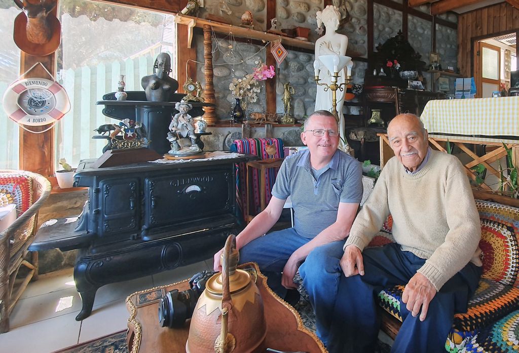 Julio und Zinni in seinem Haus in Casablanca