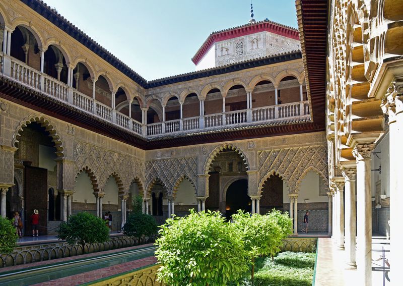 Der Alcázar-Palast in Sevilla