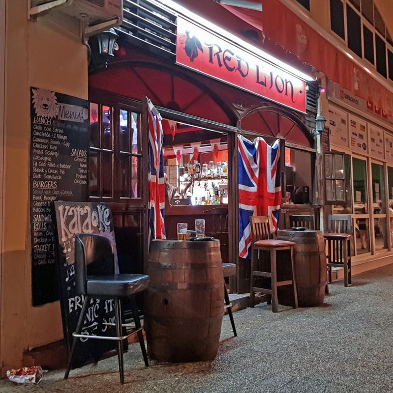 Der Red Lion Pub in Gibraltar
