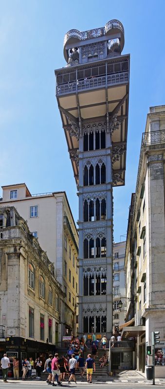 Der Elevador de Santa Justa in Lissabon