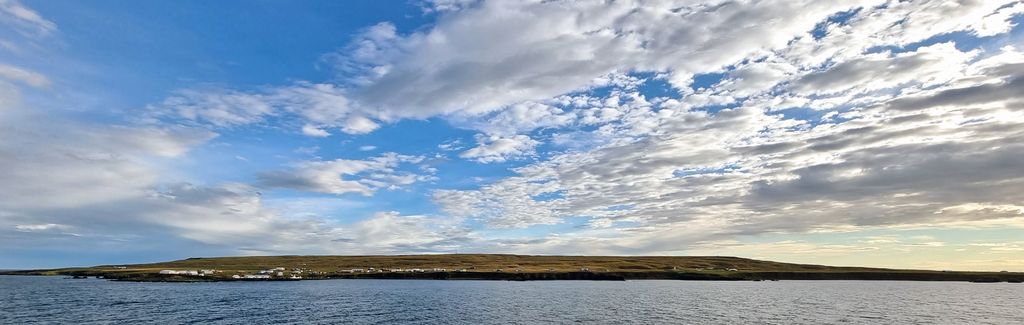 Blick auf Grímsey