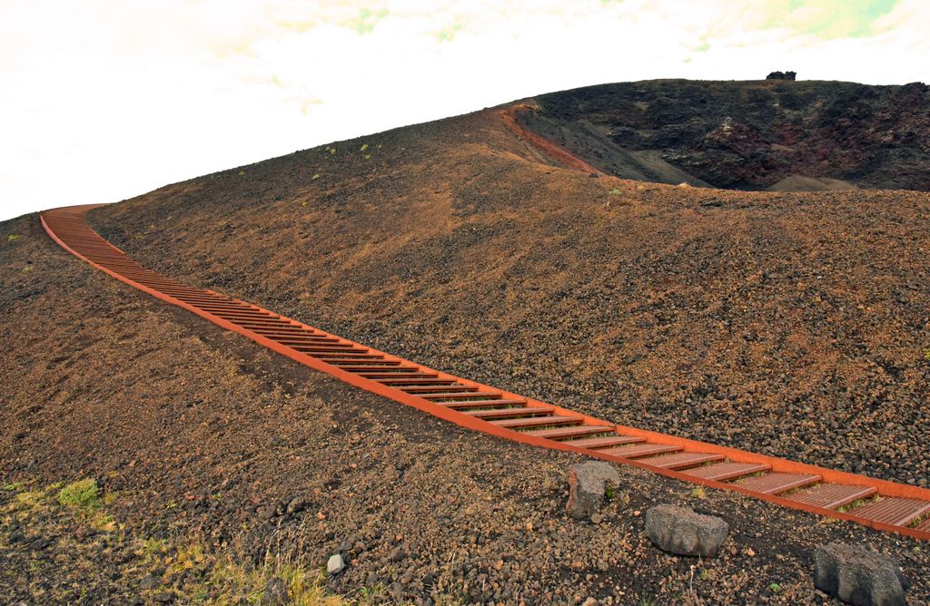 Auf dem Weg zum Saxholl Krater