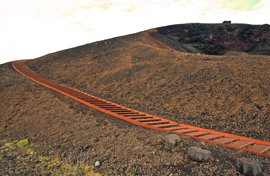 Auf dem Weg zum Saxholl Krater