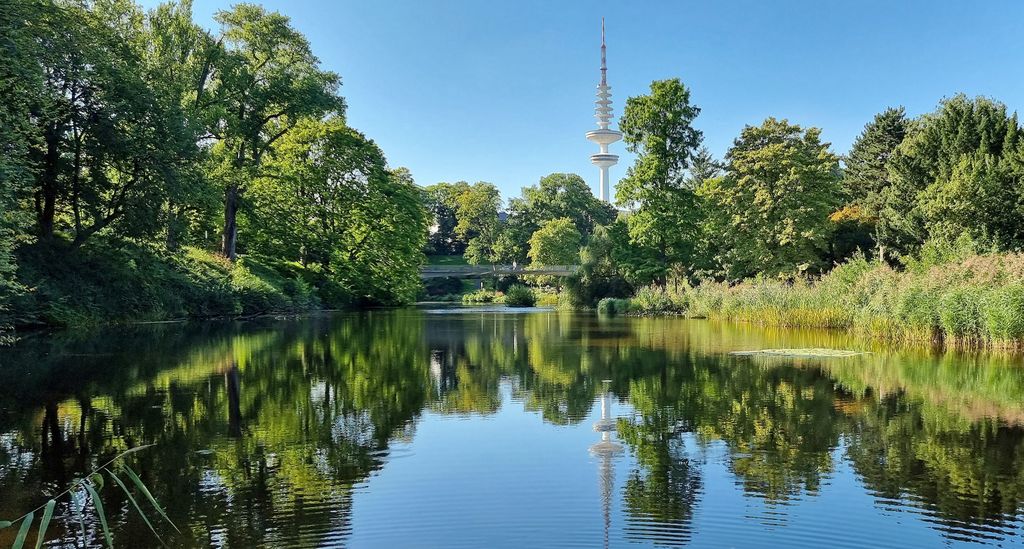 Im Planten un Blomen Park in Hamburg