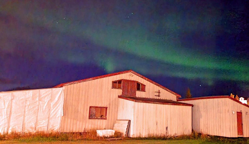 Nordlichter über Hrísey