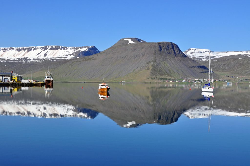 Blick auf den Ísafjörður in 2012