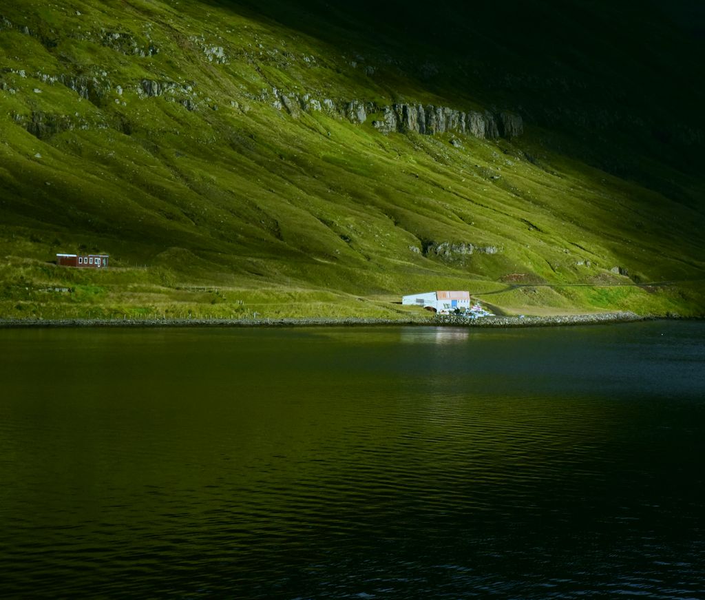 Blick auf Seyðisfjörður (Fjord)