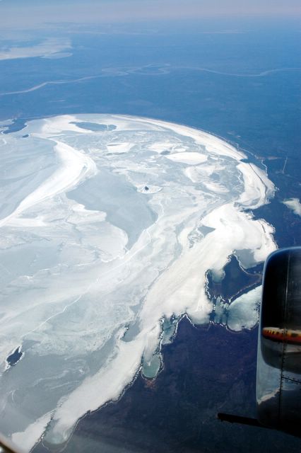 Anflug auf Yellowknife