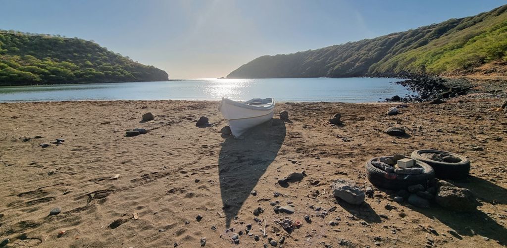 Ein Strand auf Santiago, Kapverden