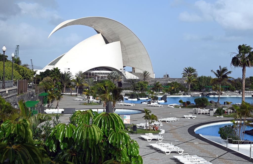 Das Auditorio de Tenerife in Santa Cruz de Tenerife auf Teneriffa