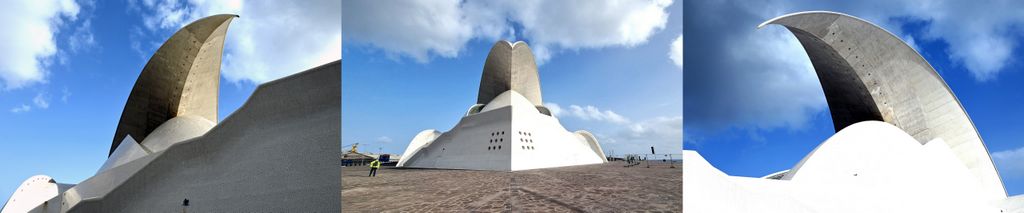 Dreierlei vom Auditorio de Tenerife in Santa Cruz de Tenerife auf Teneriffa