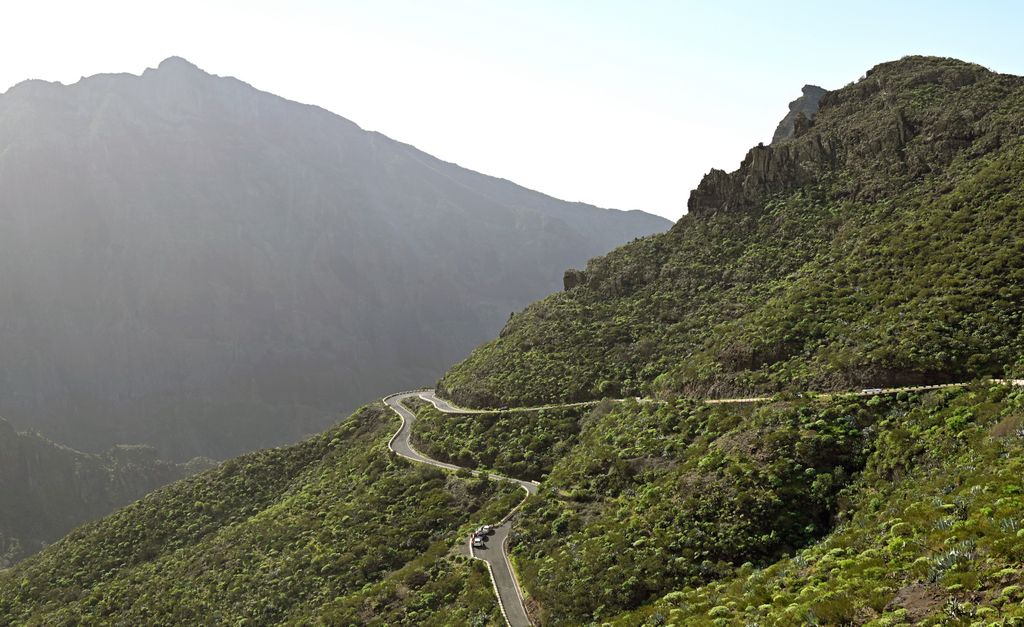 Enge Straßen auf Teneriffa