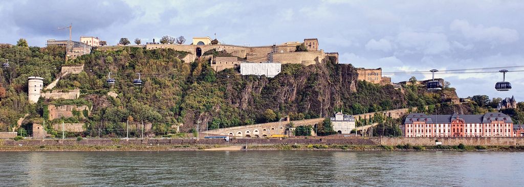 Die Festung Ehrenbreitstein in Koblenz