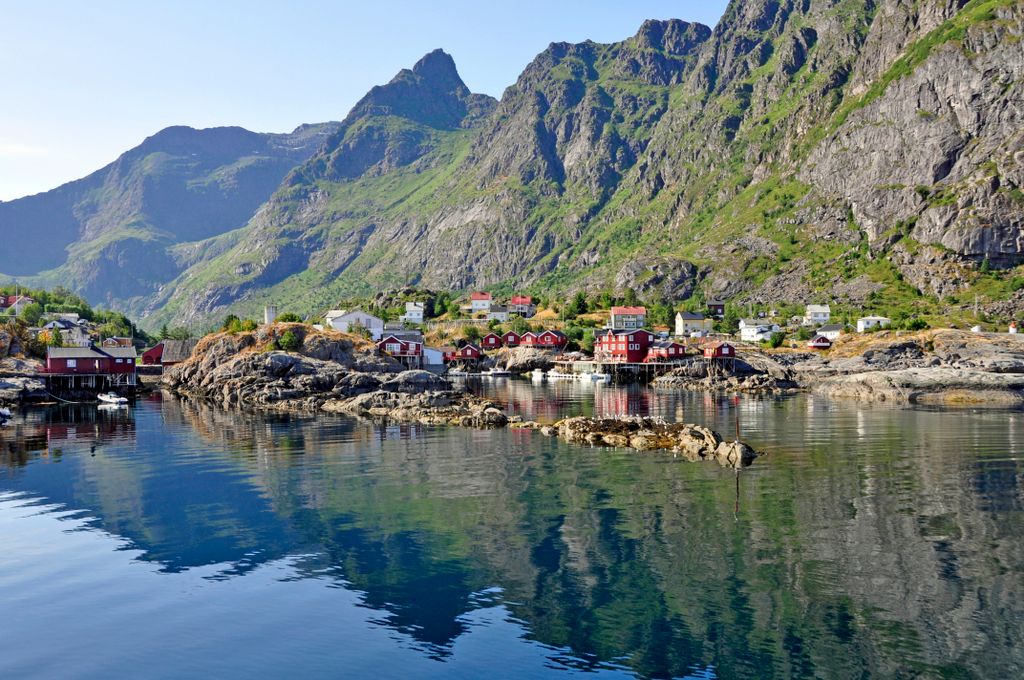 Blick auf Å / Norwegen