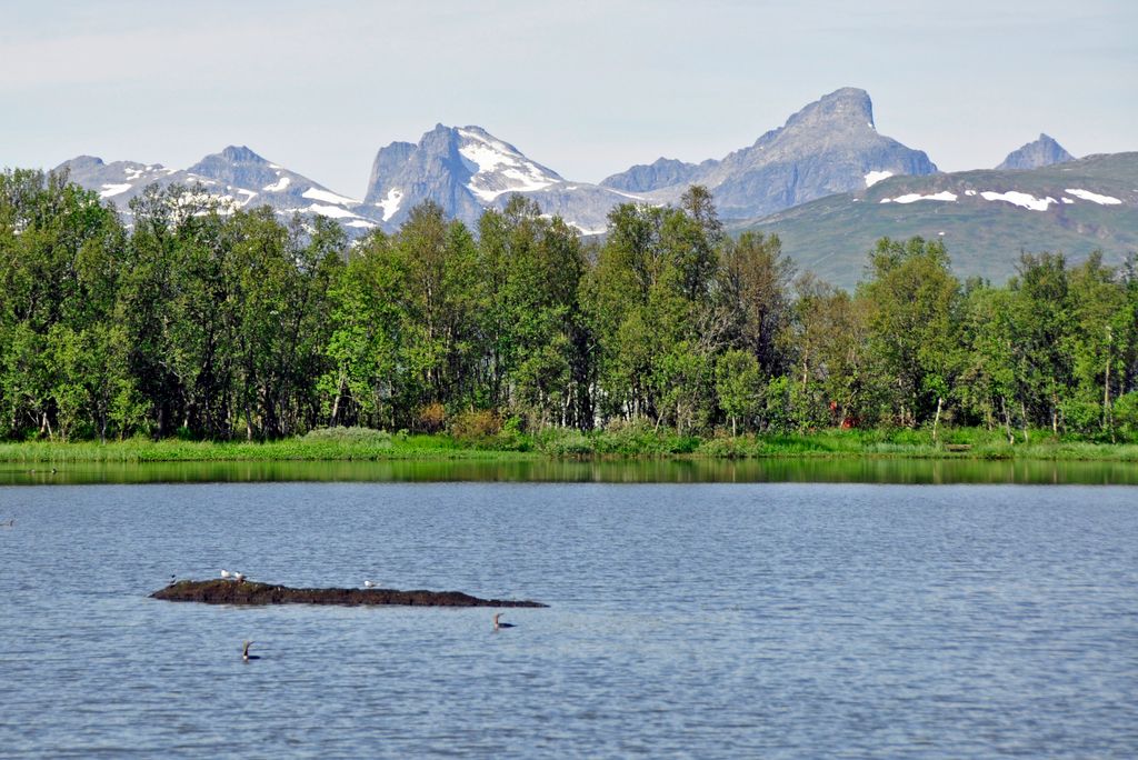 Der Prestvannet See bei Tromsø / Norwegen