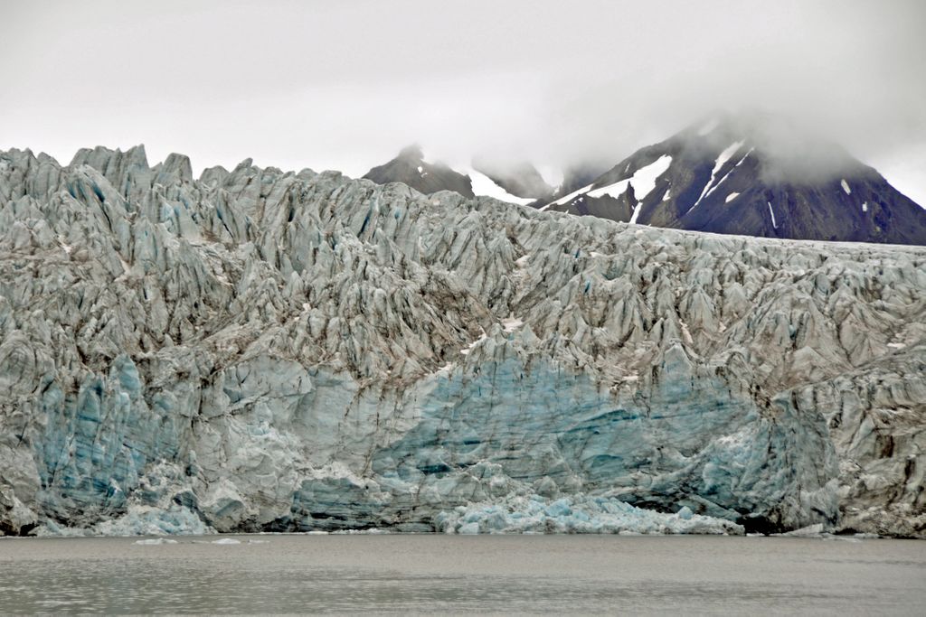 Der Esmarkglacier in Spitzbergen