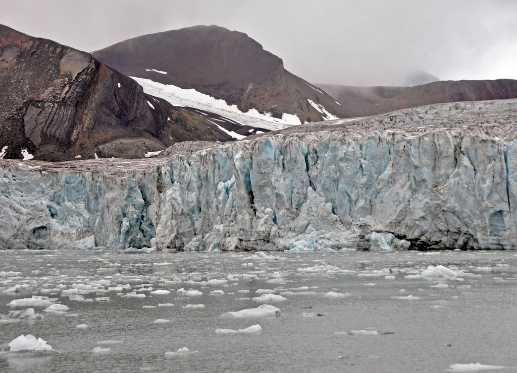 Der Esmarkglacier in Spitzbergen