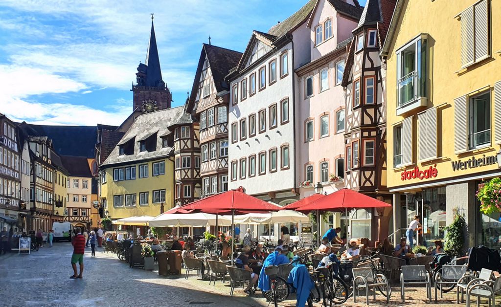 Der historische Marktplatz in Wertheim