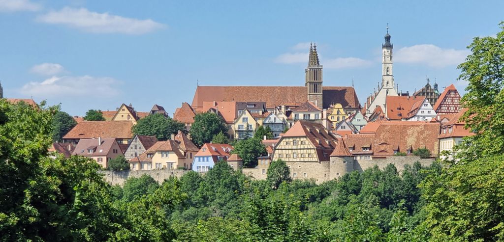 Blick auf Rothenburg ob der Tauber