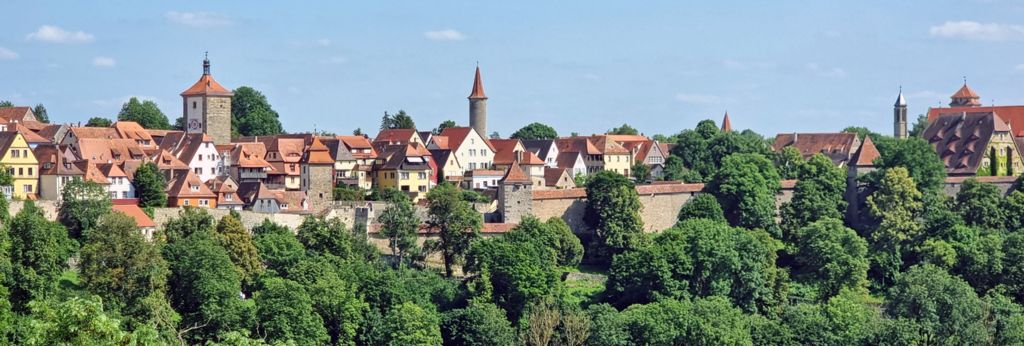 Blick auf Rothenburg ob der Tauber