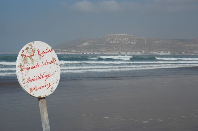 Am Strand von Agadir