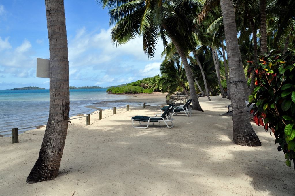 Der Strand des Wananavu Beach Resorts