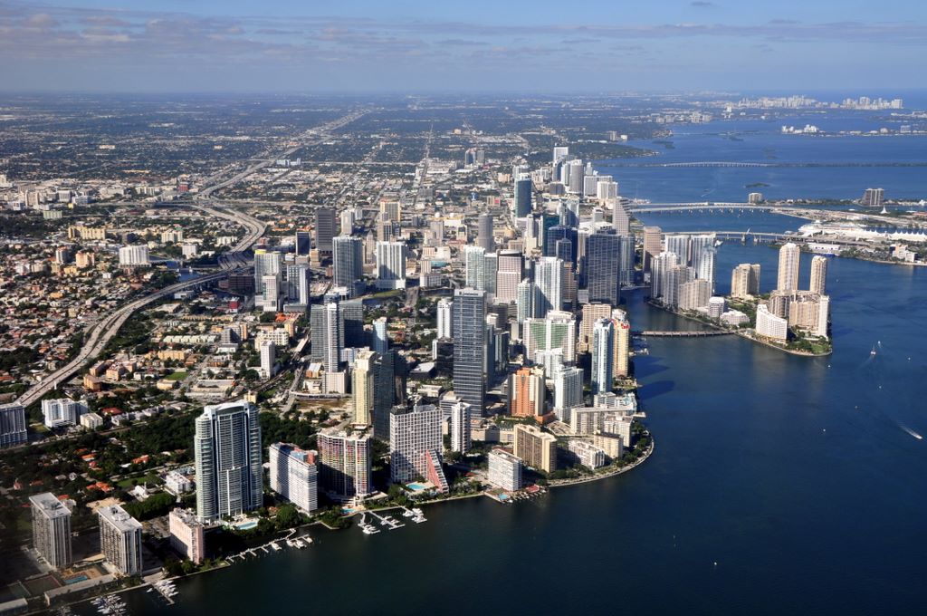 Blick auf Miami Downtown