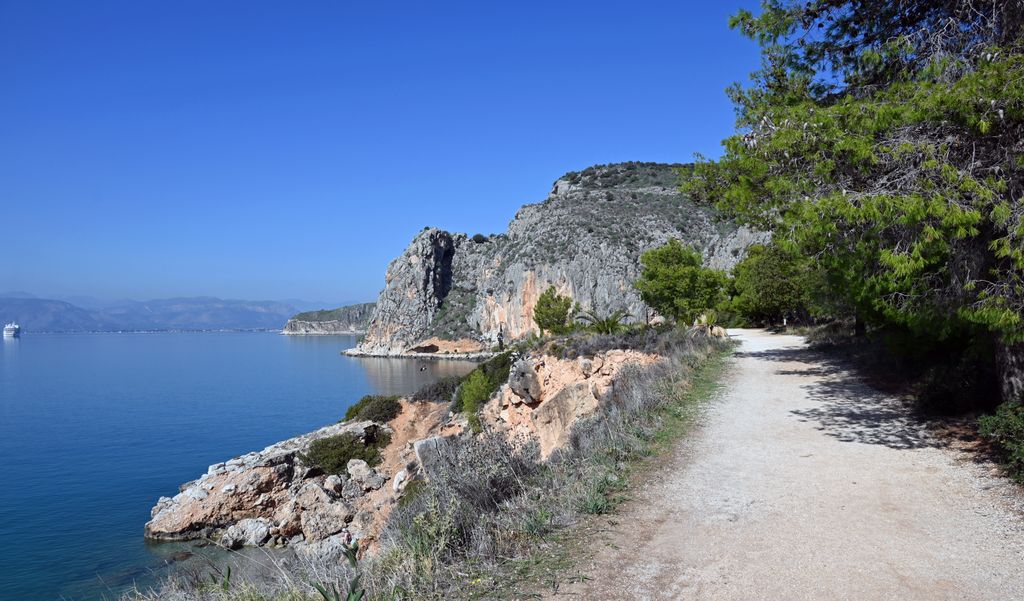 Unterwegs auf dem Palamidi Pfad in Nafplio