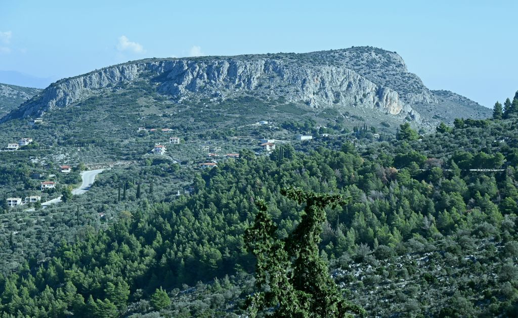 Blick auf das grüne Umfeld von Nafplio