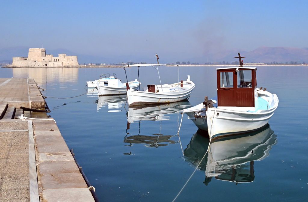 Boote im Hafen von Nafplio