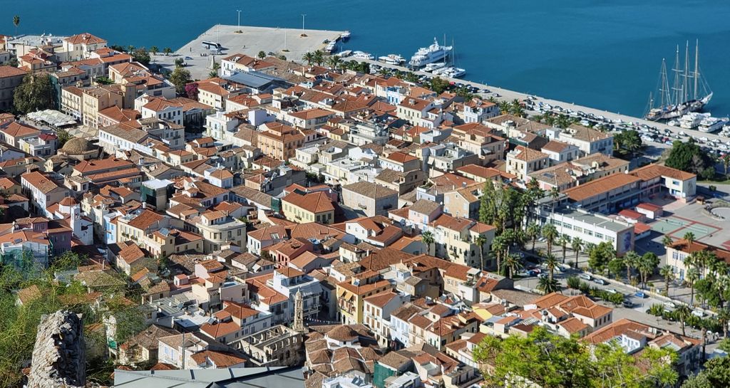 Blick auf die Altstadt von Nafplio