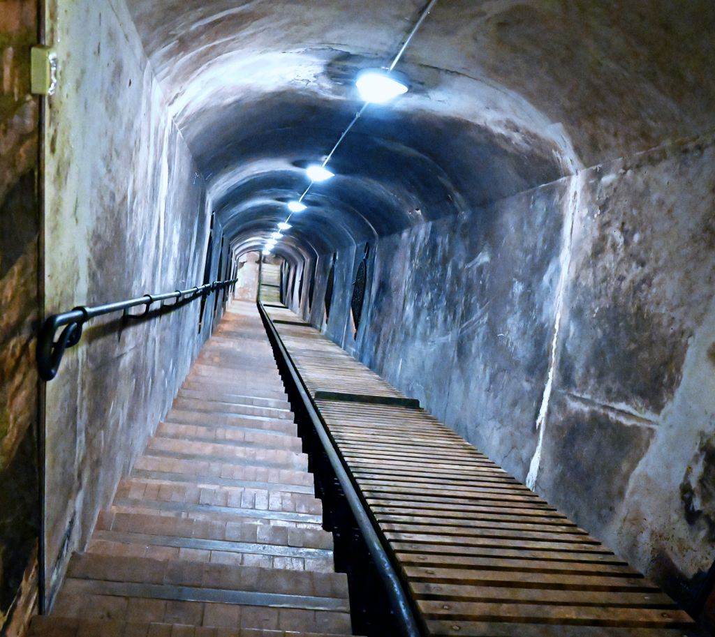 Ein Bunker im Castello di Spessa